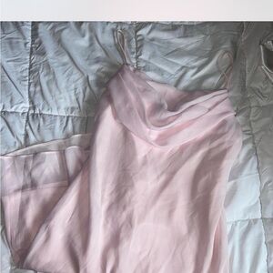 Elegant Pink Women's Chiffon dress